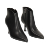 Bottines noires avec talon de 7,5 cm pour femme