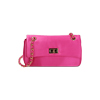 Borsa a tracolla in raso fucsia