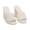 Mules bianche, tacco 9 cm 