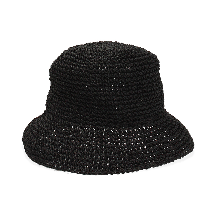ACCESSORIES HAT STRAW NERO