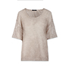 Maglia donna oro in tessuto