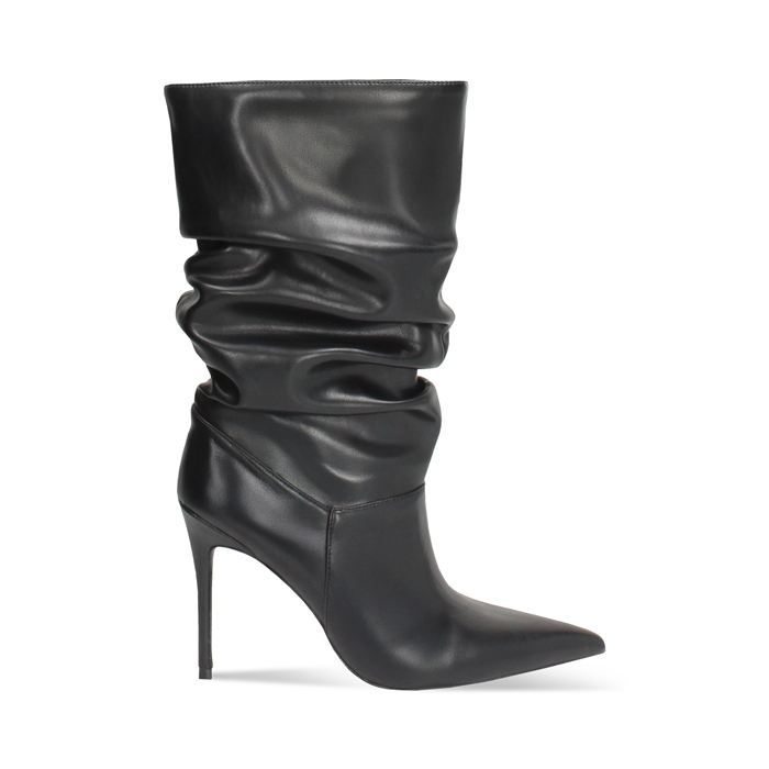 Bottines noires à talons de 10 cm pour femme