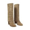 CALZATURA STIVALE CAMOSCIO BEIG