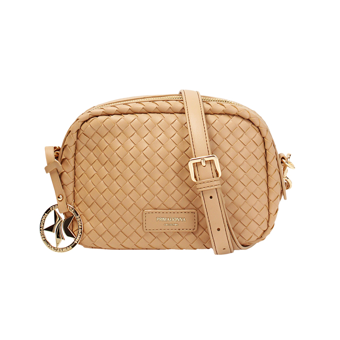 Mini sac à main femme beige tressé