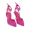 Décolleté slingback fucsia in tessuto, tacco 8,5 cm