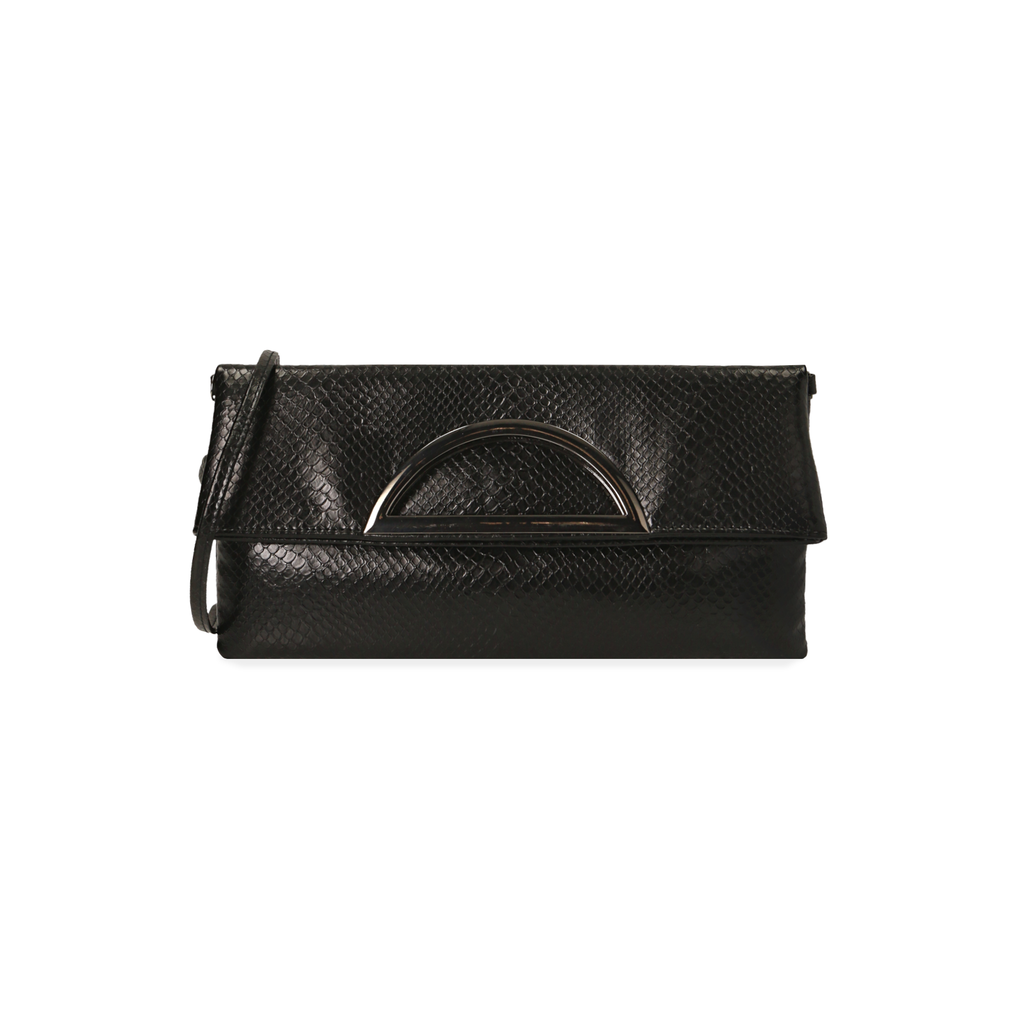 County of Milan pochette in ecopelle donna nero
