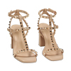 Sandales à talons beige