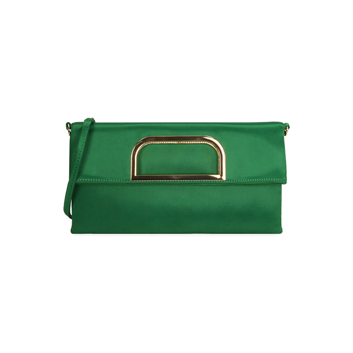 Pochette in similpelle liscia Verde VERDE Gaëlle