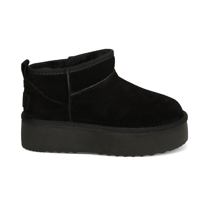 WOMEN SHOES BOOTS SUEDE NERO