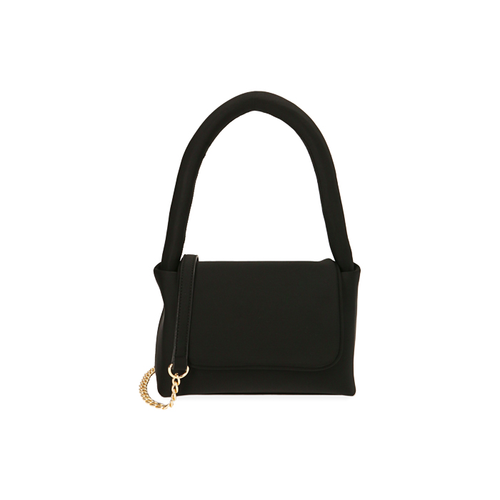 Mini-sac à main noir en lycra