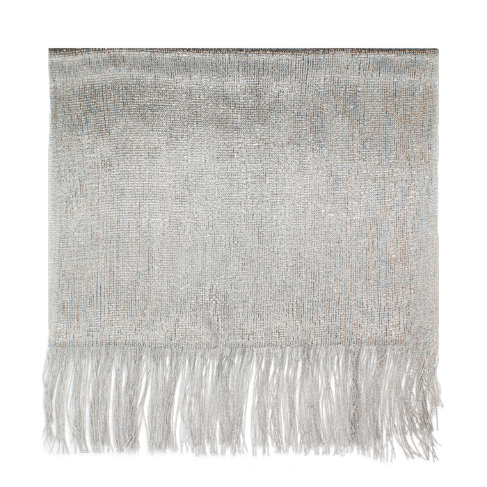 Pashmina glitterata argento