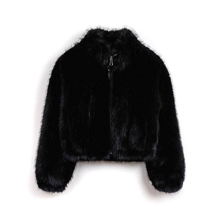 ABBIGLIAMENTO PELLICCIA FUR NERO