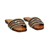 Sandales plates femme noires