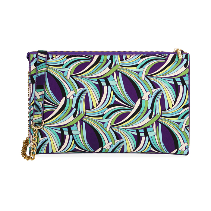 Borsa a tracolla donna viola in raso | Primadonna Collection