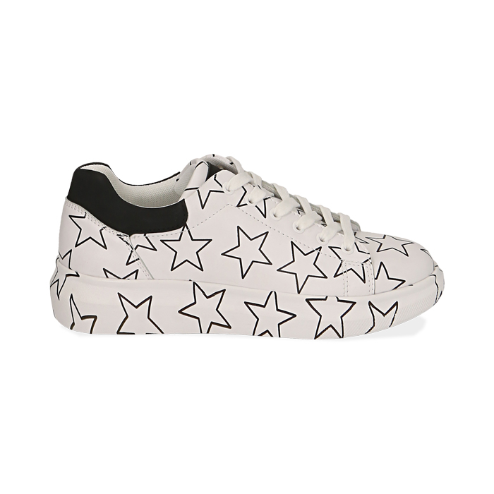 Sneakers bianche stampa stelle