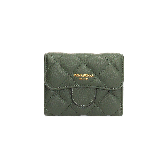 Portefeuille vert en matériau synthétique