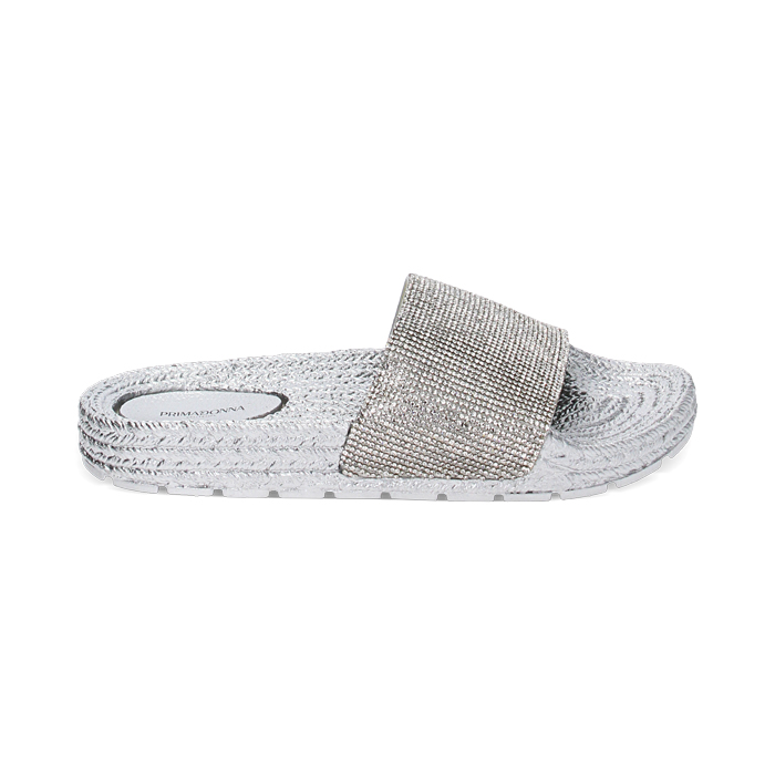 Sandali mare argento con pietre