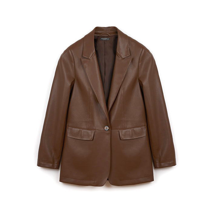 Giacchino marrone in materiale elegante

Chaquetita marrón en material elegante
