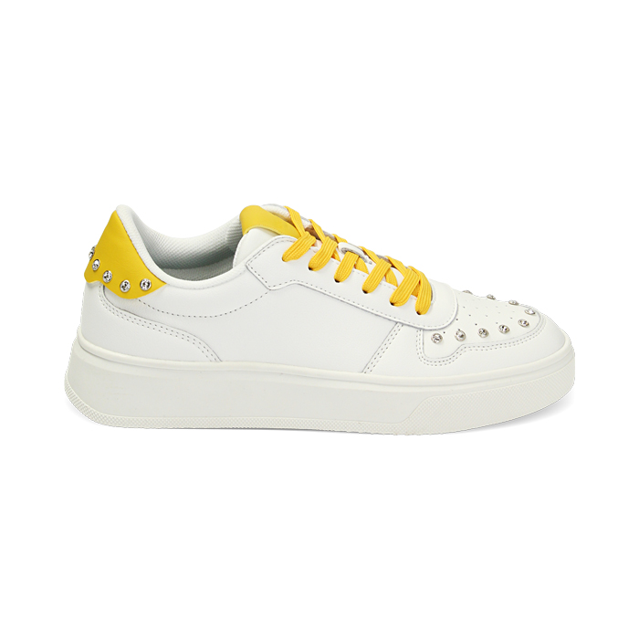 Baskets blanc-jaune