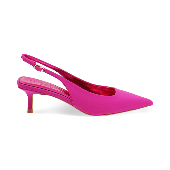D&eacute;collet&eacute; fucsia tacco 5 cm