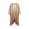 Poncho donna oro in tessuto