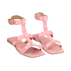 Sandalias rosa de cuero