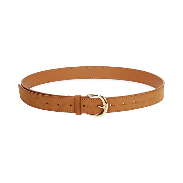 Cinturón de mujer camel sencillo