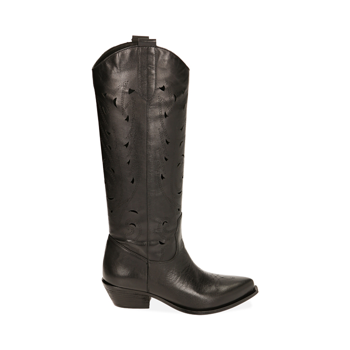 ZAPATOS BOTAS PIEL NERO