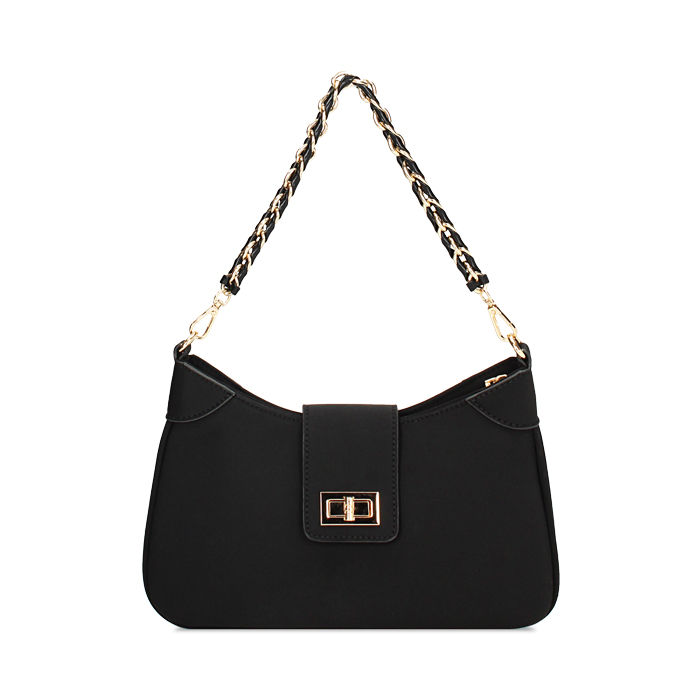 Mini bag nera elegante con catenella