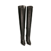 Stivali overknee neri, tacco 9,5 cm 