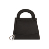Mini bag nera in tessuto