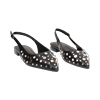 Ballerine slingback donna nere con borchie