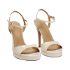 Sandali panna con tacco 11,4 cm