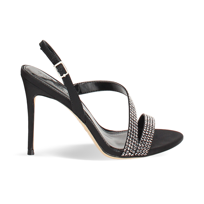 Sandales noires avec talon 10 cm